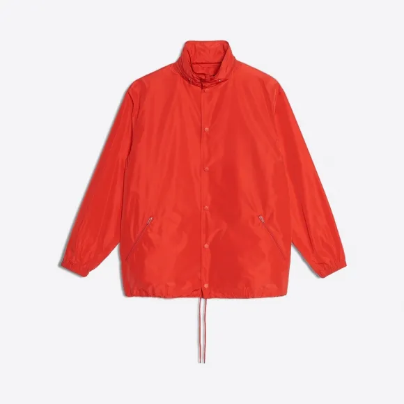 巴黎世家/Balenciaga ‎男士‎ ‎深红色 ‎ ‎品牌标识雨衣 ‎ | Balenciaga 556238-TYD36-6240