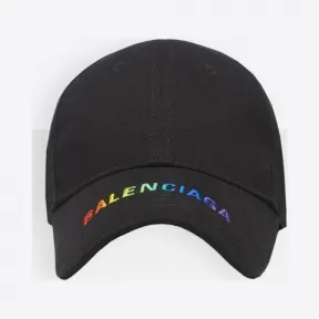 巴黎世家/Balenciaga 黑色 Balenciaga品牌标识棒球帽 93000872ie