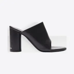 巴黎世家/Balenciaga Black / White 50毫米椭圆头穆勒鞋 11760645ao