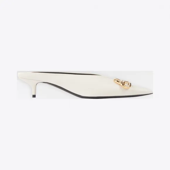 巴黎世家/Balenciaga 女士 SQUARE KNIFE BB 40MM穆勒鞋 614924WAWN29075