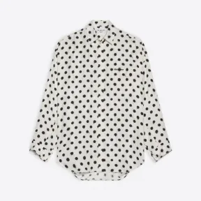 巴黎世家/Balenciaga 女士 喷印波点茧型衬衫 642251TLL309040