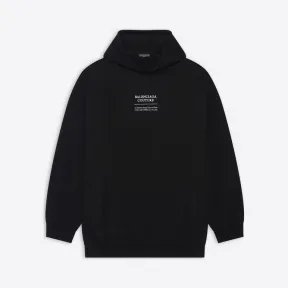 巴黎世家/Balenciaga 黑色 Couture Boxy 连帽衫 651799TJV910107