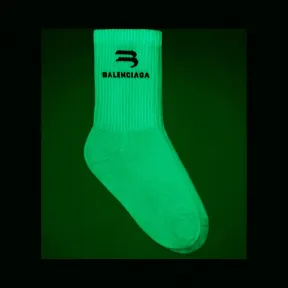 巴黎世家/Balenciaga 女士 女士夜光精灵棉袜 6575993A9B19060