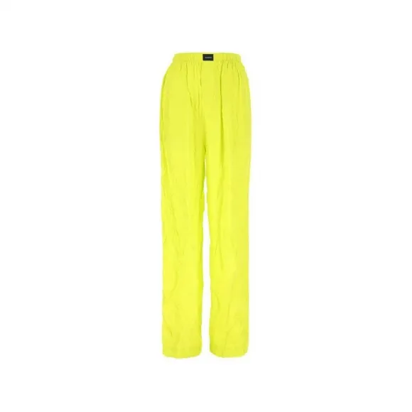 巴黎世家/Balenciaga 荧光黄绿色 粘胶 睡裤 659026TMO607204