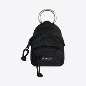 巴黎世家/Balenciaga 黑色微型背包钥匙圈 6703542UPJY1000