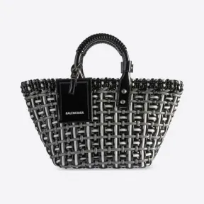 巴黎世家/Balenciaga 女士 Bistro Xs 篮子带浅绿色肩带 6713422IE6Y1091