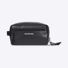 巴黎世家/Balenciaga 黑色 Explorer 男士洗漱包 6731762UQXX1000