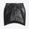 巴黎世家/Balenciaga 女士黑色沙漏半身裙 674350TLS011000