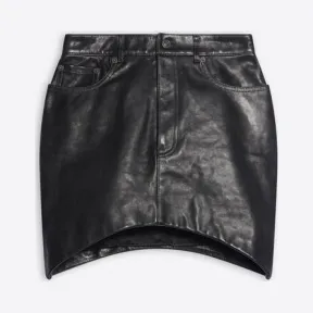 巴黎世家/Balenciaga 女士黑色沙漏半身裙 674350TLS011000