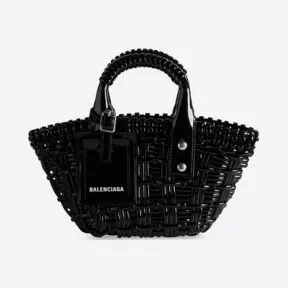 巴黎世家/Balenciaga 女士 Bistro Xxs 篮子带黑色肩带 6780282IE2Y1000