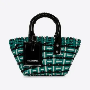 巴黎世家/Balenciaga 女士 Bistro Xxs 篮子带黑色肩带 6780282IE6Y1093