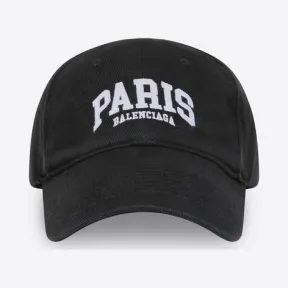 巴黎世家/Balenciaga 男士 Cities Paris 帽子黑色 680748410B21077