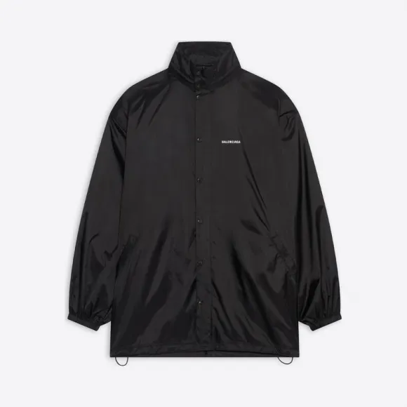 巴黎世家/Balenciaga 女士黑色大廓形雨衣 681428TIO541000