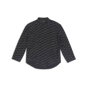 巴黎世家/Balenciaga Women's Bb Monogram Minimal Shirt in Black 681631TML351269