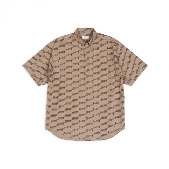 巴黎世家/Balenciaga BB MONOGRAM女士短袖衬衫 683734TML369378