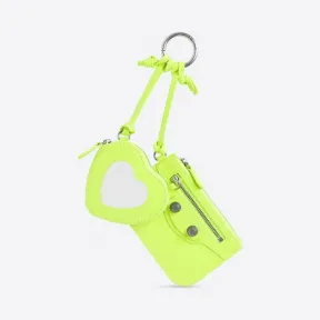 巴黎世家/Balenciaga 女士 Le Cagole 夹在卡片和镜子上的​​黄色 6940241VGUY7206