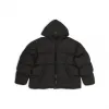 巴黎世家/Balenciaga Sporty B 黑色连帽羽绒服 720147TNO451000
