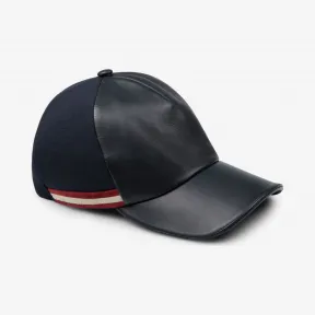 巴利/Bally 深海军蓝皮革帽 6206600