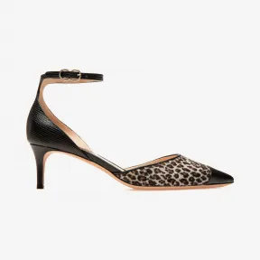 巴利/Bally 豹灰色 55 毫米跟小牛皮浅口鞋 6228147