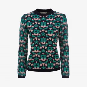 巴利/Bally 灰海蓝美利奴羊毛衫 6229301