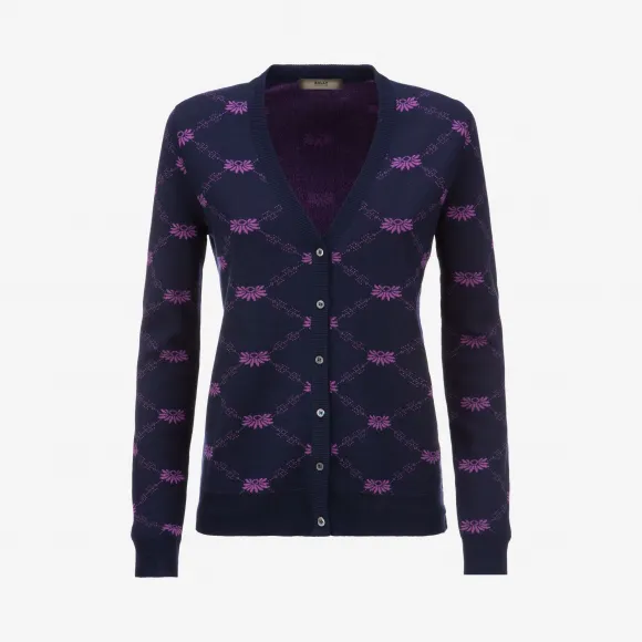 巴利/Bally 灰海蓝羊毛衫 6229312