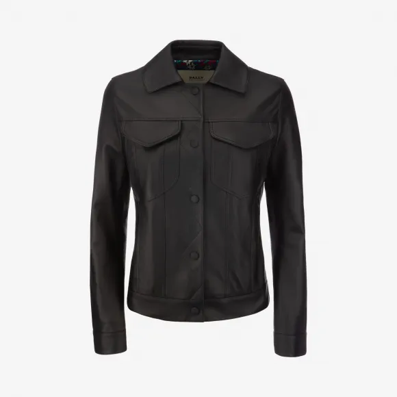 巴利/Bally 黑色纳帕羔羊皮夹克 6229326