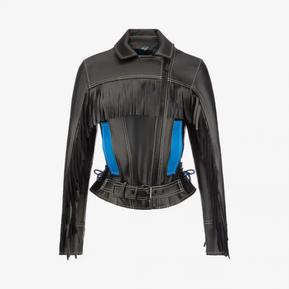 巴利/Bally 黑色小牛皮短外套 6229328