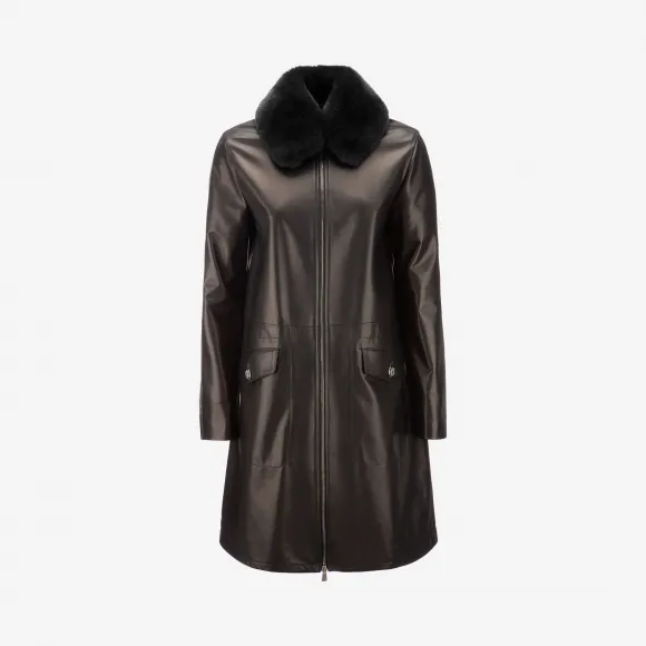 巴利/Bally 黑色羔羊皮外套 6229329