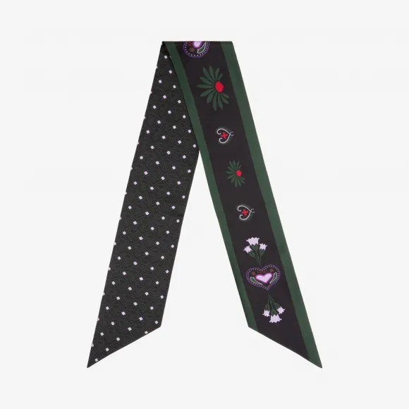 巴利/Bally 多重墨蓝真丝头巾 6229338