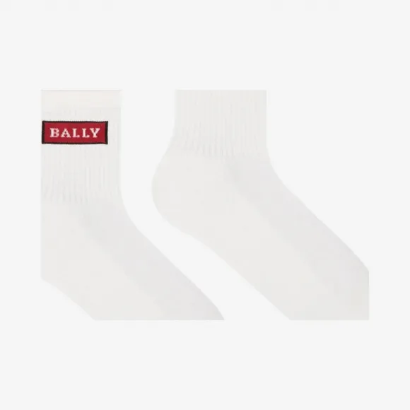 巴利/Bally 白色棉质运动袜 6229529