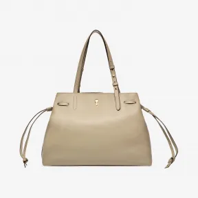 巴利/Bally 女士中性灰色纯色小牛皮托特包 6232700