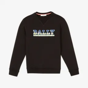 巴利/Bally 黑色印花混纺棉运动衫 6233547