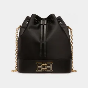 巴利/Bally 女士黑色 Eoh 尼龙水桶包 6301352