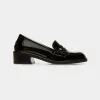 巴利/Bally 女士黑色 Elly 皮革莫卡辛鞋 6302858