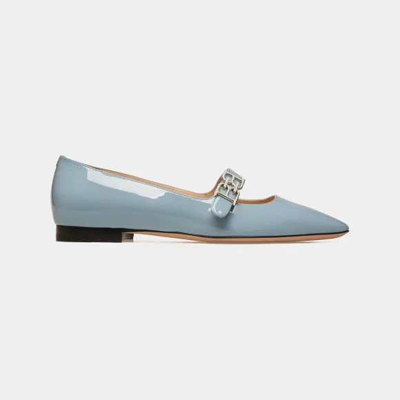 巴利/Bally 女士浅蓝色 Elis 皮革平底鞋 6303406