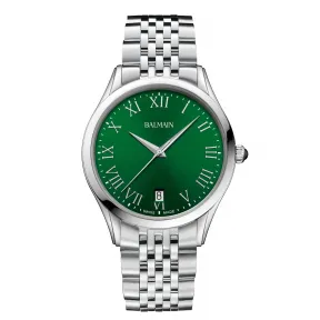 宝曼/Balmain 41MM 不锈钢 石英机芯 男表 B41013172