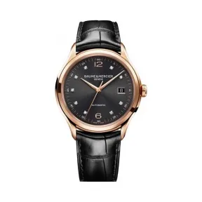 名仕/Baume & Mercier 汉伯顿 Hampton 系列 玫瑰金 自动机械机芯 男表 BMM0A10186
