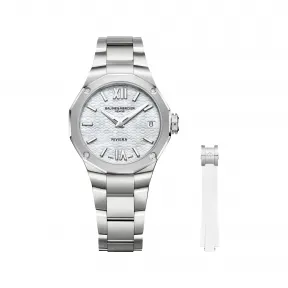 名仕/Baume & Mercier Riviera系列 33MM 精钢  抛光/磨砂 石英机芯 女表 M0A10745