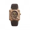 柏莱士/Bell&ross 46 MM CuSn8锡青铜 自动机械机芯 BR0192-SKULL-BR