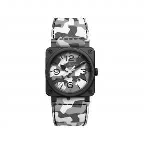 柏莱士/Bell&ross Instruments 系列 42MM 哑光黑色陶瓷 自动机械机芯 男表 BR0392-CG-CE-SCA