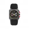 柏莱士/Bell&ross Instruments 系列 42MM 微喷钛金属 自动机械机芯 男表 BR0394-RS18