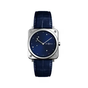 柏莱士/Bell&ross Instruments 系列 39MM 磨砂抛光精钢 石英机芯 男表 BRS-EA-ST-SCR
