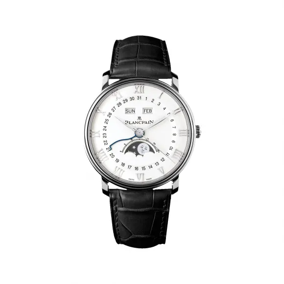 宝珀/Blancpain Villeret系列 精钢表壳 自动机械机芯 男表 6654-1127-55B