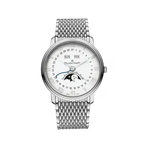 宝珀/Blancpain Villeret系列 精钢表壳 自动机械机芯 男表 6654-1127-MMB