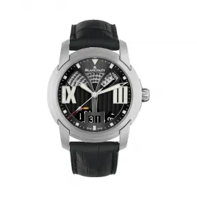 宝珀/Blancpain 开创系列 缎面磨砂精钢 自动机械机芯 男表 8850-11B34-53B