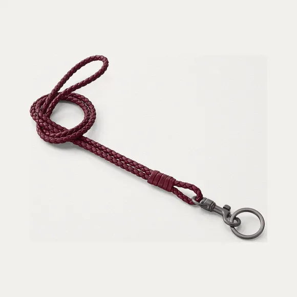 葆蝶家/Bottega Veneta INTRECCIATO编织小羊皮钥匙扣 113540V001N6337