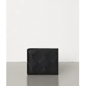 葆蝶家/Bottega Veneta INTRECCIATO编织小羊皮双折钱包 113993VO0BI1000