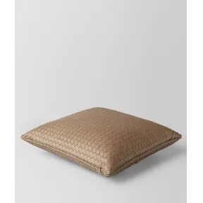 葆蝶家/Bottega Veneta 烟灰色INTRECCIATO编织小羊皮方形抱枕 118162V00102941