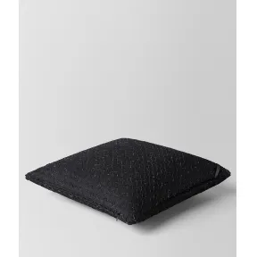 葆蝶家/Bottega Veneta 黑色INTRECCIATO编织亚麻方形抱枕 118162V97001000
