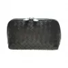 葆蝶家/Bottega Veneta  灰黑色 羊皮 化妆包 132534-V001N-2040